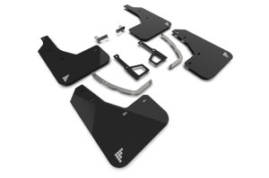 Hyundai Ioniq 5 Mud Flap - Rally Armor - Silver Battery Logo - Black - 2025+ Hyundai Ioniq 5 Mud Flap - Rally Armor - Silver Battery Logo - Black - 2025+